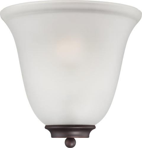 Nuvo Lighting 60/5375 Empire 1 Light Wall Mount Sconce Sconce Mahogany Bronze with Frosted Glass