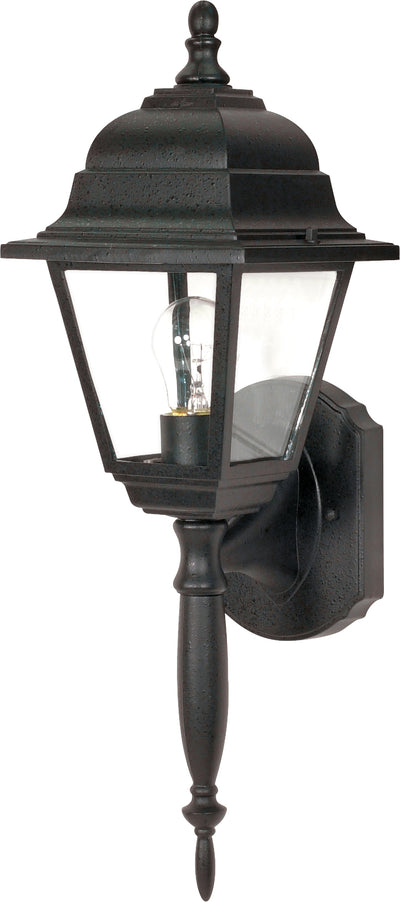 Nuvo Lighting 60/542 Briton 1 Light 18 Inch Wall Mount Sconce Lantern with Clear Seed Glass