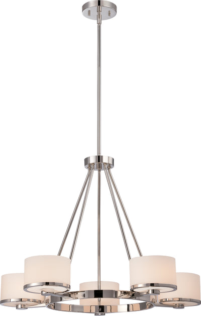 Nuvo Lighting 60/5475 Celine 5 Light Chandelier with Etched Opal Glass