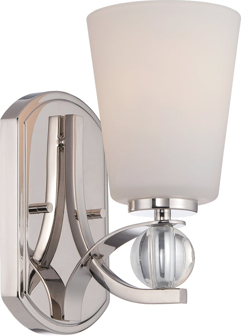 Nuvo Lighting 60/5491 Connie 1 Light Vanity Fixture with Satin White Glass