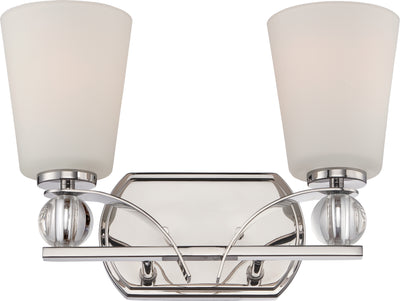Nuvo Lighting 60/5492 Connie 2 Light Vanity Fixture with Satin White Glass