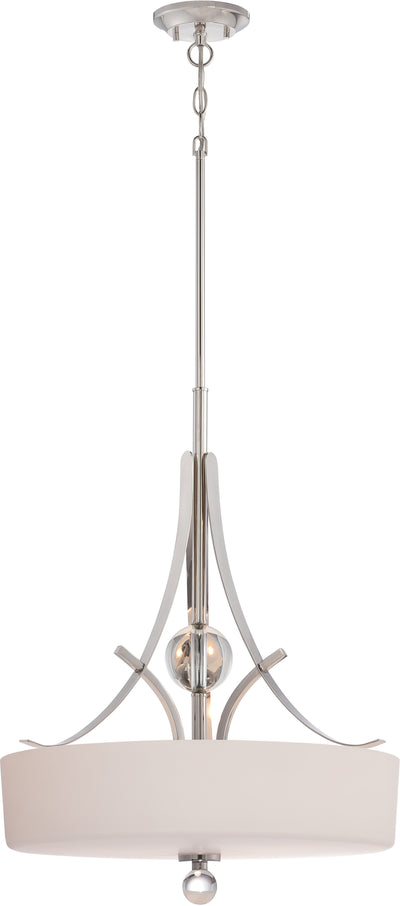 Nuvo Lighting 60/5494 Connie 3 Light Pendant with Satin White Glass