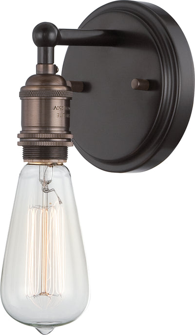 Nuvo Lighting 60/5515 Vintage 1 Light Sconce Vintage Lamp Included