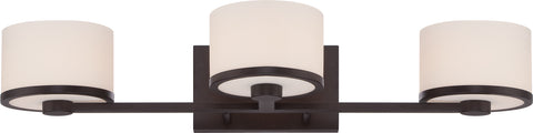 Nuvo Lighting 60/5573 Celine 3 Light Vanity Fixture with Etched Opal Glass