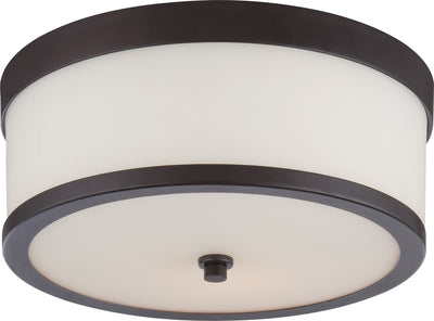 Nuvo Lighting 60/5576 Celine 2 Light Flush Fixture with Etched Opal Glass