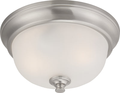 Nuvo Lighting 60/5590 Elizabeth 2 Light Flush Fixture with Frosted Glass