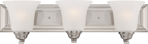 Nuvo Lighting 60/5593 Elizabeth 3 Light Vanity Fixture with Frosted Glass
