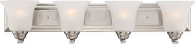Nuvo Lighting 60/5594 Elizabeth 4 Light Vanity Fixture with Frosted Glass