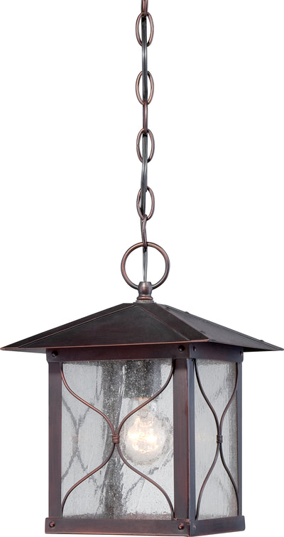 Nuvo Lighting 60/5614 Vega 1 light Outdoor Hanging Fixture with Clear Seed Glass