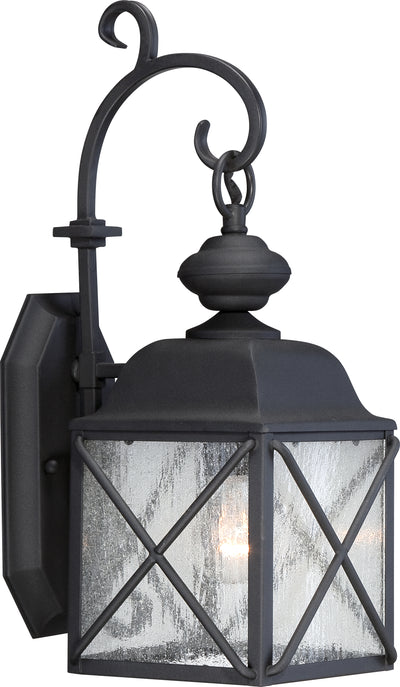 Nuvo Lighting 60/5621 Wingate 1 light 6 Inch Outdoor Wall Mount Sconce Fixture with Clear Seed Glass
