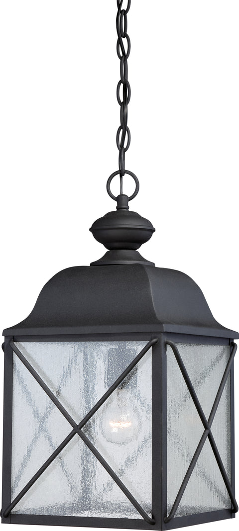 Nuvo Lighting 60/5624 Wingate 1 light Outdoor Hanging Fixture with Clear Seed Glass