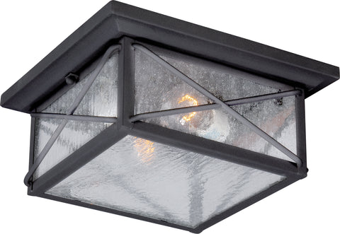 Nuvo Lighting 60/5626 Wingate 2 light Outdoor Flush Fixture with Clear Seed Glass