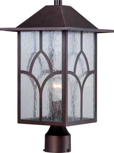 Nuvo Lighting 60/5645 Stanton 1 light Outdoor Post Fixture with Clear Seed Glass