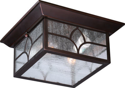 Nuvo Lighting 60/5646 Stanton 2 light Outdoor Flush Fixture with Clear Seed Glass