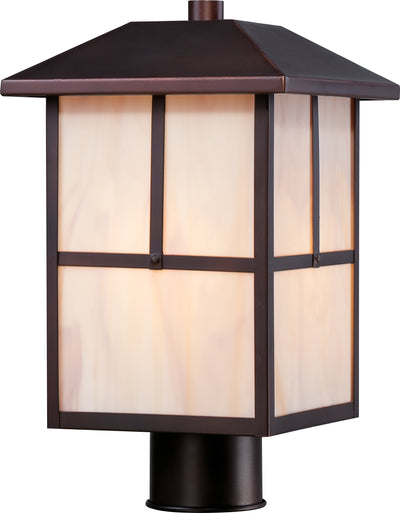 Nuvo Lighting 60/5675 Tanner 1 light Outdoor Post Fixture with Honey Stained Glass