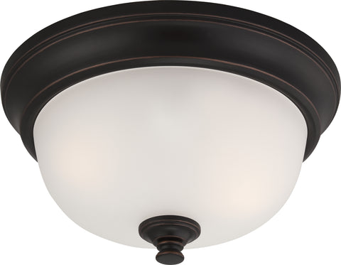 Nuvo Lighting 60/5690 Elizabeth 2 Light Flush Fixture with Frosted Glass