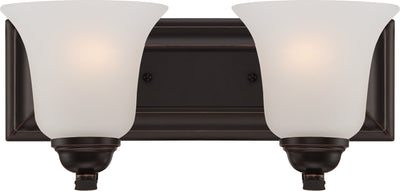 Nuvo Lighting 60/5692 Elizabeth 2 Light Vanity Fixture with Frosted Glass