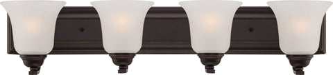 Nuvo Lighting 60/5694 Elizabeth 4 Light Vanity Fixture with Frosted Glass