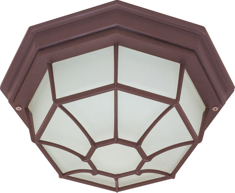 Nuvo Lighting 60/579 ES 1 light SPIDER CAGE CEILING  OLD BRONZE/FROSTED GLASS