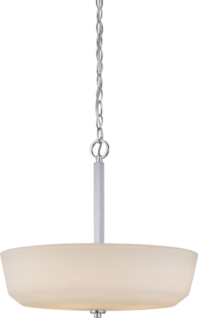 Nuvo Lighting 60/5807 Willow 4 Light Pendant with White Glass