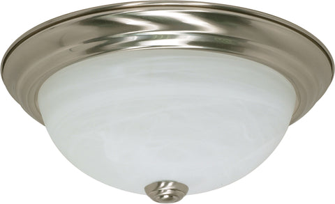 Nuvo Lighting 60/6000 2 Light 11 Inch Flush Mount Alabaster Glass Color retail packaging