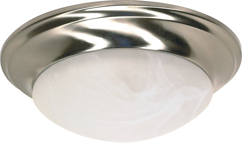 Nuvo Lighting 60/6009 1 Light 12 Inch Flush Mount Twist and Lock with Alabaster Glass Color retail packaging