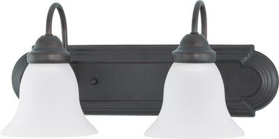 Nuvo Lighting 60/6082 Ballerina 2 Light 18 Inch Vanity with Frosted White Glass Color retail packaging