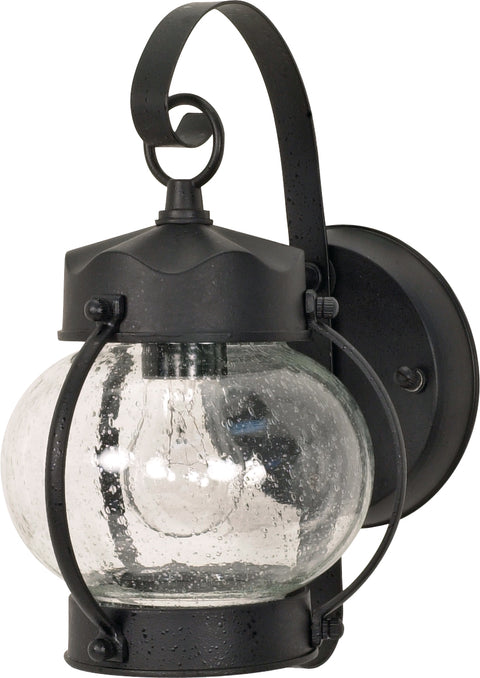 Nuvo Lighting 60/632 1 Light 11 Inch Wall Mount Sconce Lantern Onion Lantern with Clear Seed Glass