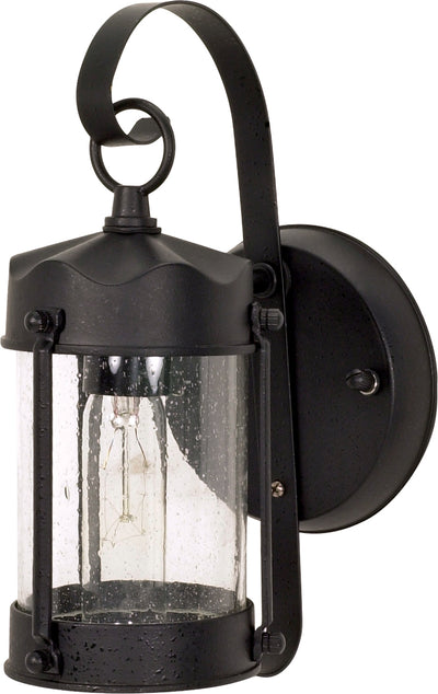 Nuvo Lighting 60/635 1 Light 11 Inch Wall Mount Sconce Lantern Piper Lantern with Clear Seed Glass