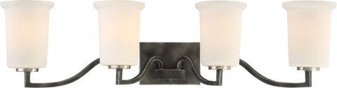 Nuvo Lighting 60/6374 Chester 4 Light Vanity Fixture Iron Black Finish