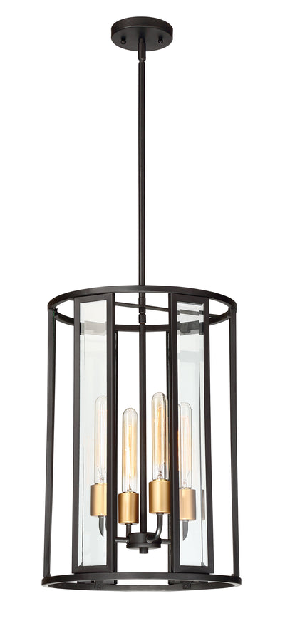 Nuvo Lighting 60/6415 Payne 4 Light Foyer Pendant with Clear Beveled Glass