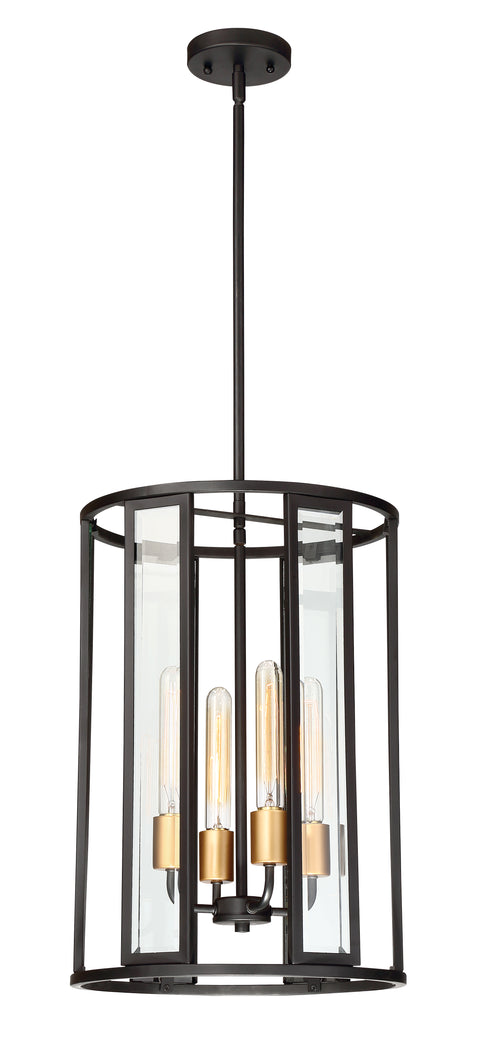 Nuvo Lighting 60/6415 Payne 4 Light Foyer Pendant with Clear Beveled Glass