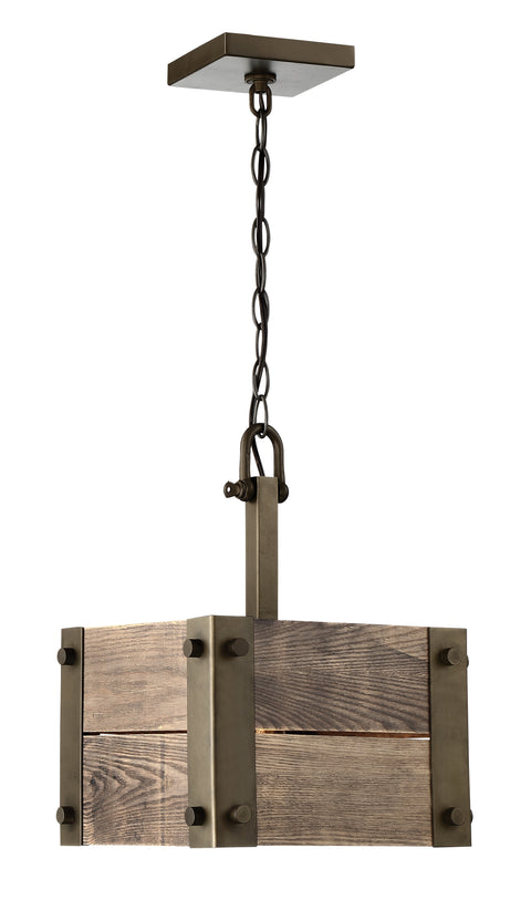 Nuvo Lighting 60/6421 Winchester 1 Light Mini Pendant with Aged Wood
