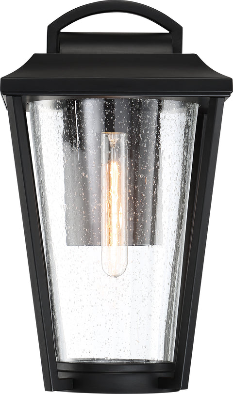 Nuvo Lighting 60/6512 Lakeview 1 Light Small Lantern Aged Bronze Finish with Clear Seed Glass