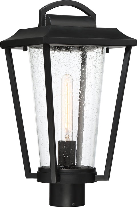 Nuvo Lighting 60/6513 Lakeview 1 Light Post Lantern Aged Bronze Finish with Clear Seed Glass