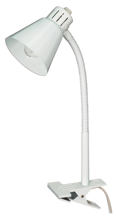 Nuvo Lighting 60/840 Clip On Gooseneck Lamp 1 Light White