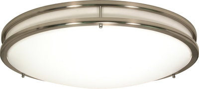Nuvo Lighting 62/1035 Glamour LED 10 Inch Flush Mount Fixture Brushed Nickel Finish Lamps Included