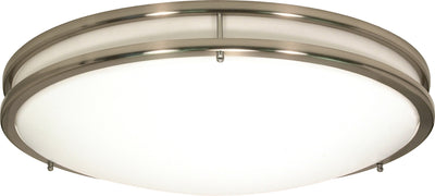 Nuvo Lighting 62/1037 Glamour LED 17 Inch Flush Mount Fixture Brushed Nickel Finish Lamps Included