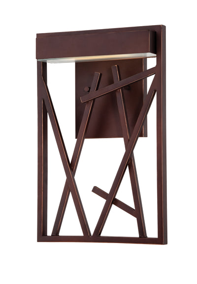 Nuvo Lighting 62/103 STIX LED WALL SCONCE PATINA BRONZE/FROSTED GLASS