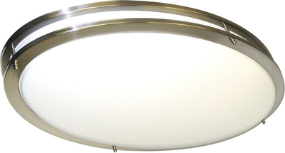 Nuvo Lighting 62/1041 Glamour LED 32 Inch Oval Flush Mount Fixture Brushed Nickel Finish Lamps Included