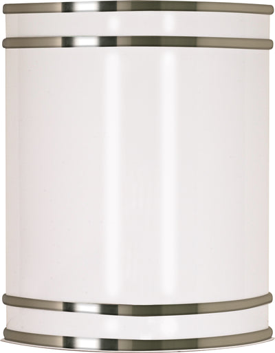 Nuvo Lighting 62/1045 Glamour LED 9 Inch Wall Mount Sconce Sconce Brushed Nickel Finish Lamps Included