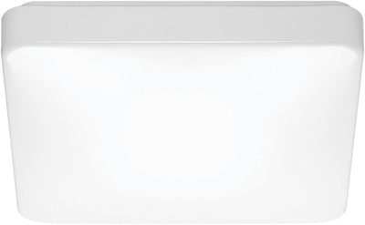 Nuvo Lighting 62/1098 14 Inch Flush Mounted LED Light Fixture Square shape White Finish with Occupancy Sensor 120V