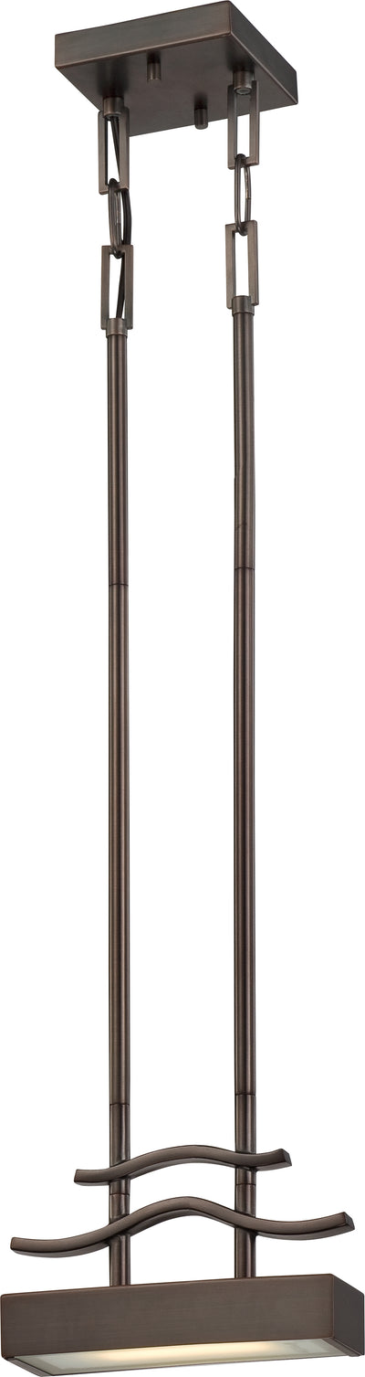 Nuvo Lighting 62/114 WAVE LED MINI PENDANT  HAZEL BRONZE