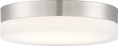 Nuvo Lighting 62/459 Pi 11 Inch Flush Mount LED Fixture Brushed Nickel Finish with Etched Glass