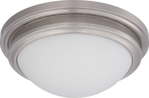 Nuvo Lighting 62/534 CORRY LED FLUSH  BRSHD NICKEL/FROSTED GLSS