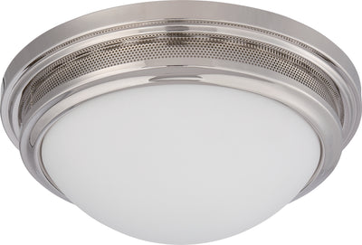 Nuvo Lighting 62/536 CORRY LED FLUSH  POL NICKEL/FROSTED GLSS