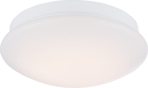 Nuvo Lighting 62/615 ZIP LED FLUSH  WHITE/WHITE ACRYLIC SHADE