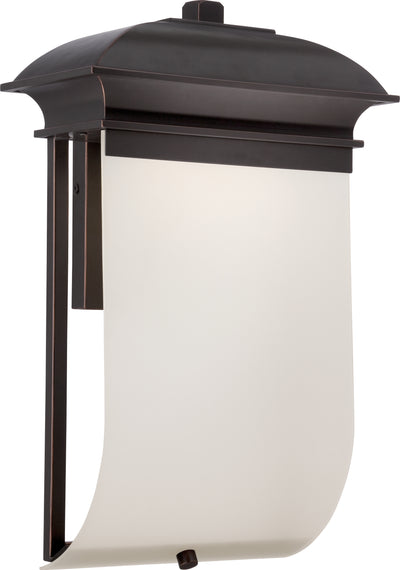 Nuvo Lighting 62/624 FOSTER LED OUTDOOR WALL  MAHGNY BRNZE/FROSTED GLASS