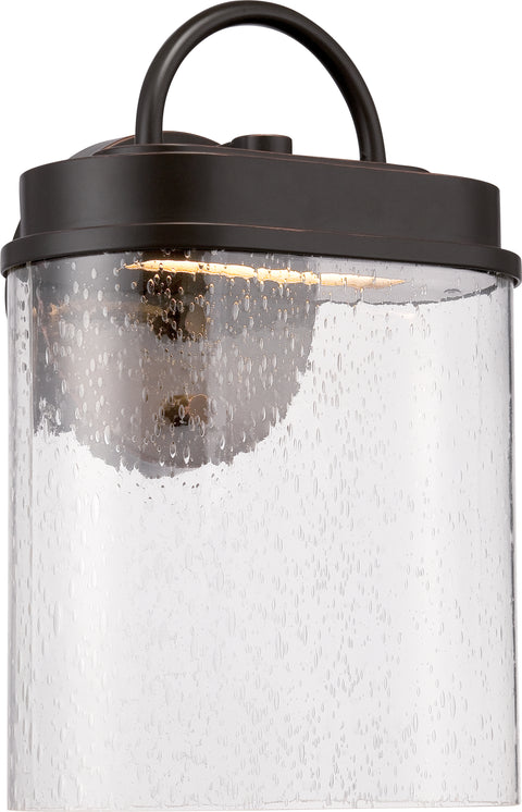 Nuvo Lighting 62/626 HUNT LED OUTDOOR WALL  MAHGNY BRNZE/SEEDED GLASS