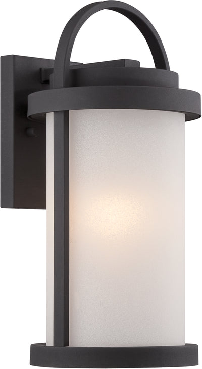 Nuvo Lighting 62/651 Willis LED Outdoor Small Wall Mount Sconce with Antique White Glass